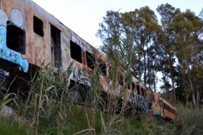 tren abandonado de medranas