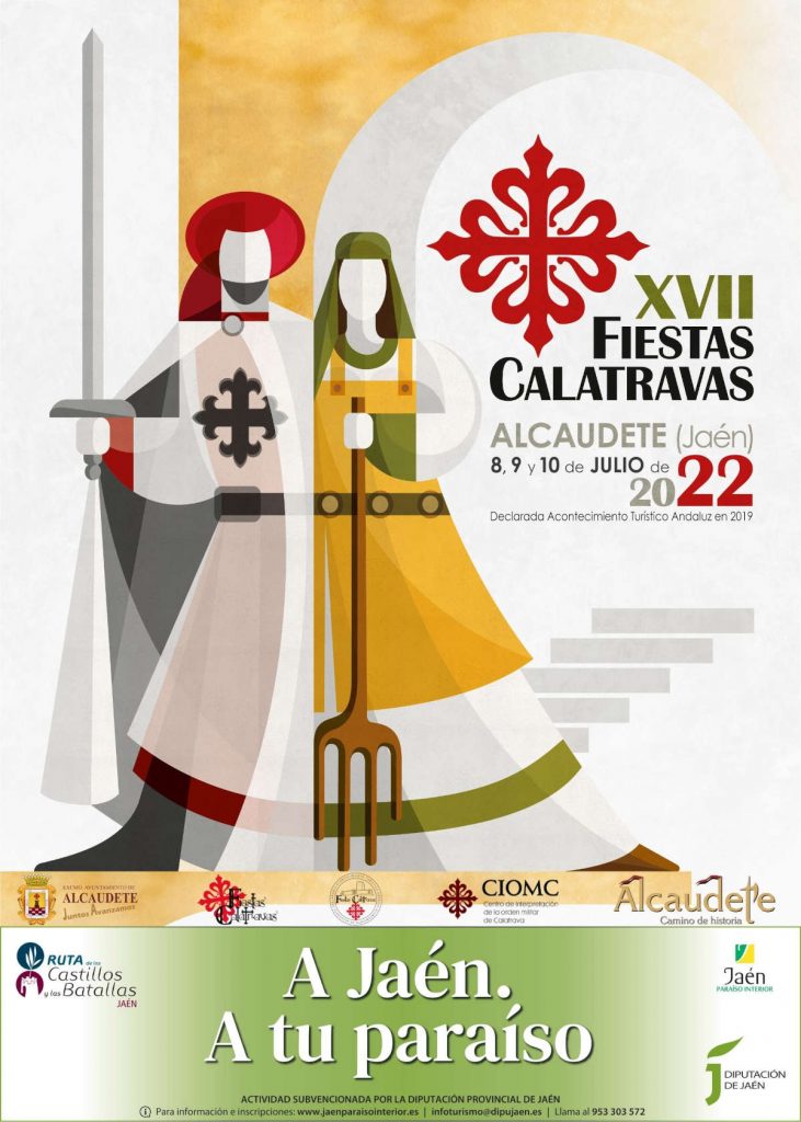 cartel oficial de las Fiestas Calatravas en Alcaudete