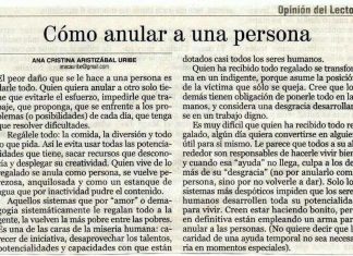 Como anular a una persona como anular a una persona